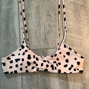 romwe cheetah print bikini top. never worn